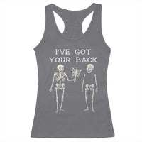 Funny Skeleton Racerback Tank Top I Have Got Your Back Bone Pun - Wonder Print Shop