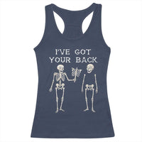 Funny Skeleton Racerback Tank Top I Have Got Your Back Bone Pun - Wonder Print Shop