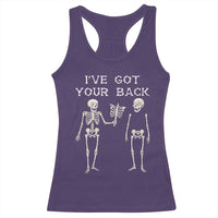 Funny Skeleton Racerback Tank Top I Have Got Your Back Bone Pun - Wonder Print Shop