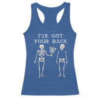 Funny Skeleton Racerback Tank Top I Have Got Your Back Bone Pun - Wonder Print Shop