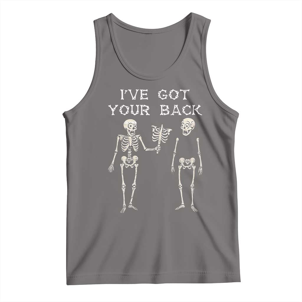 Funny Skeleton Tank Top I Have Got Your Back Bone Pun - Wonder Print Shop