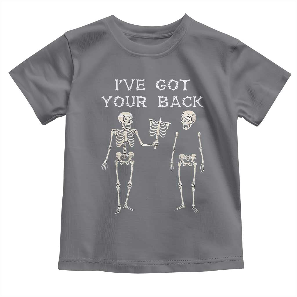 Funny Skeleton Toddler T Shirt I Have Got Your Back Bone Pun - Wonder Print Shop