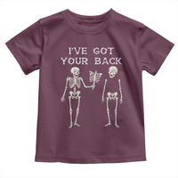 Funny Skeleton Toddler T Shirt I Have Got Your Back Bone Pun - Wonder Print Shop