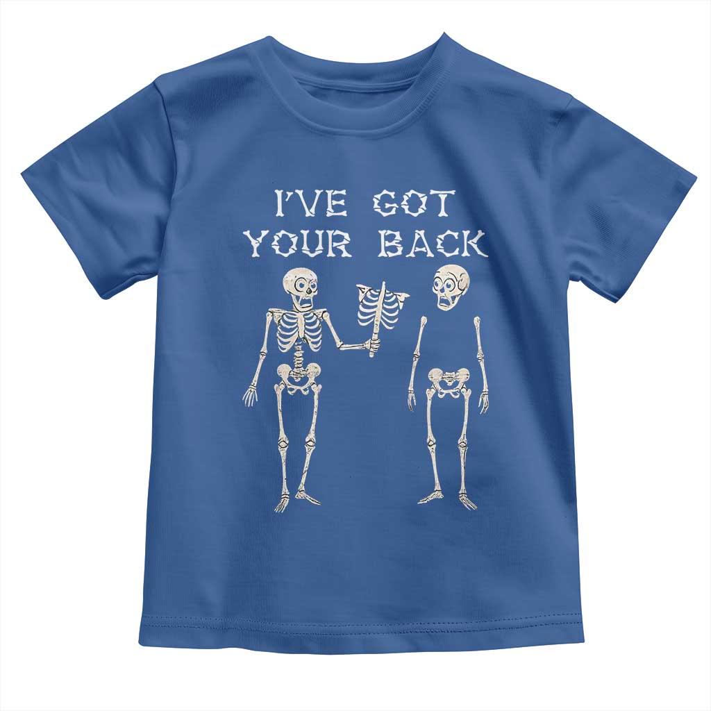 Funny Skeleton Toddler T Shirt I Have Got Your Back Bone Pun - Wonder Print Shop