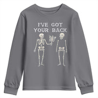 Funny Skeleton Youth Sweatshirt I Have Got Your Back Bone Pun - Wonder Print Shop