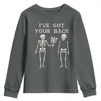 Funny Skeleton Youth Sweatshirt I Have Got Your Back Bone Pun - Wonder Print Shop