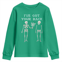 Funny Skeleton Youth Sweatshirt I Have Got Your Back Bone Pun - Wonder Print Shop