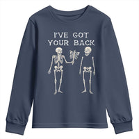 Funny Skeleton Youth Sweatshirt I Have Got Your Back Bone Pun - Wonder Print Shop