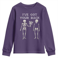 Funny Skeleton Youth Sweatshirt I Have Got Your Back Bone Pun - Wonder Print Shop