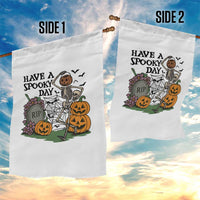 Funny Halloween Skeleton Garden Flag Have A Spooky Day - Wonder Print Shop