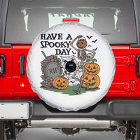 Funny Halloween Skeleton Spare Tire Cover Have A Spooky Day - Wonder Print Shop