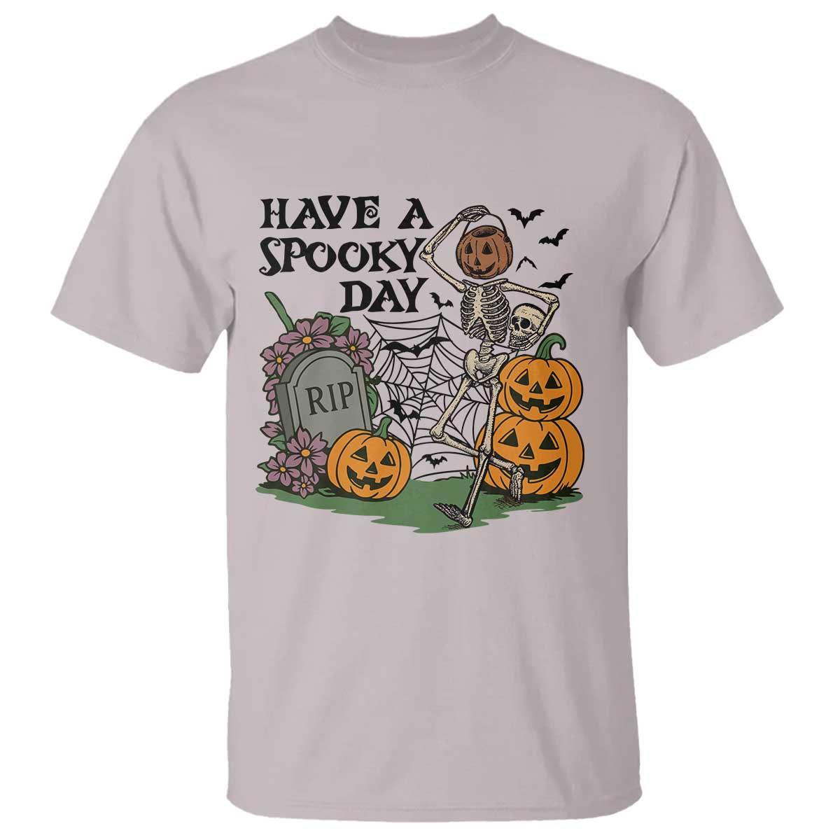 Funny Halloween Skeleton T Shirt Have A Spooky Day - Wonder Print Shop