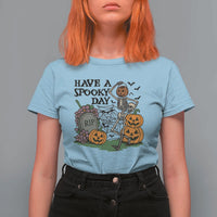 Funny Halloween Skeleton T Shirt For Women Have A Spooky Day - Wonder Print Shop