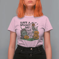 Funny Halloween Skeleton T Shirt For Women Have A Spooky Day - Wonder Print Shop
