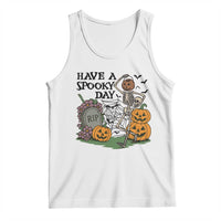 Funny Halloween Skeleton Tank Top Have A Spooky Day - Wonder Print Shop