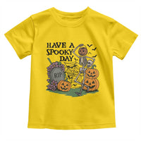 Funny Halloween Skeleton Toddler T Shirt Have A Spooky Day - Wonder Print Shop