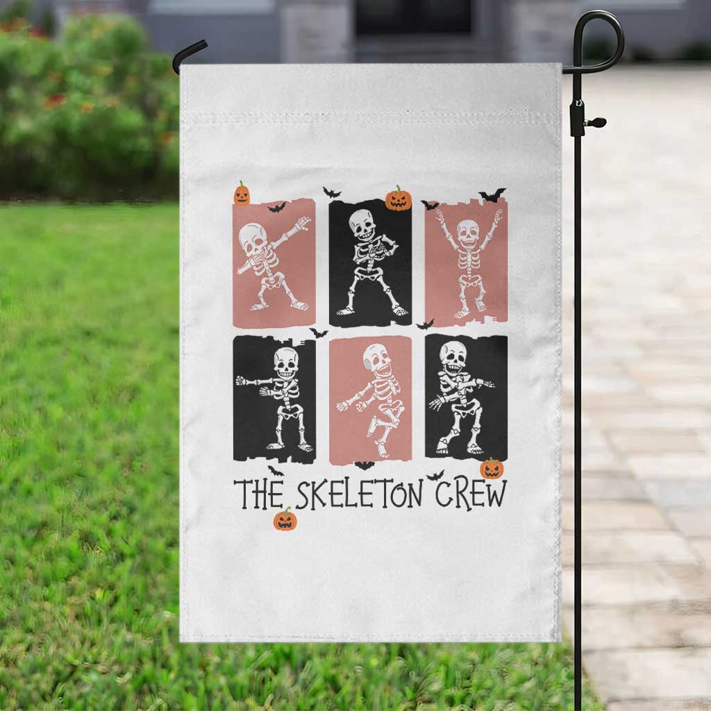 Funny The Skeleton Crew Garden Flag Dancing Skeletons Halloween For Boys Girl Kids - Wonder Print Shop