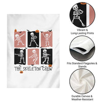 Funny The Skeleton Crew Garden Flag Dancing Skeletons Halloween For Boys Girl Kids - Wonder Print Shop