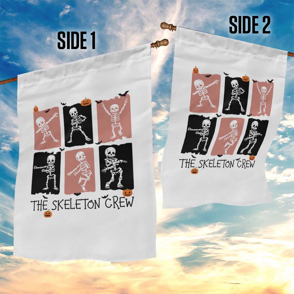 Funny The Skeleton Crew Garden Flag Dancing Skeletons Halloween For Boys Girl Kids - Wonder Print Shop