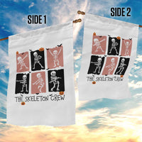 Funny The Skeleton Crew Garden Flag Dancing Skeletons Halloween For Boys Girl Kids - Wonder Print Shop
