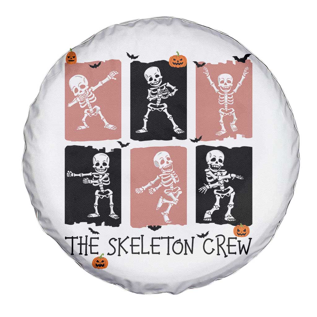 Funny The Skeleton Crew Spare Tire Cover Dancing Skeletons Halloween For Boys Girl Kids - Wonder Print Shop