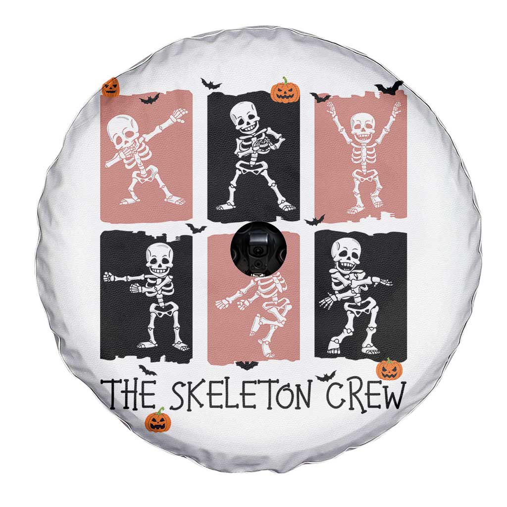 Funny The Skeleton Crew Spare Tire Cover Dancing Skeletons Halloween For Boys Girl Kids - Wonder Print Shop