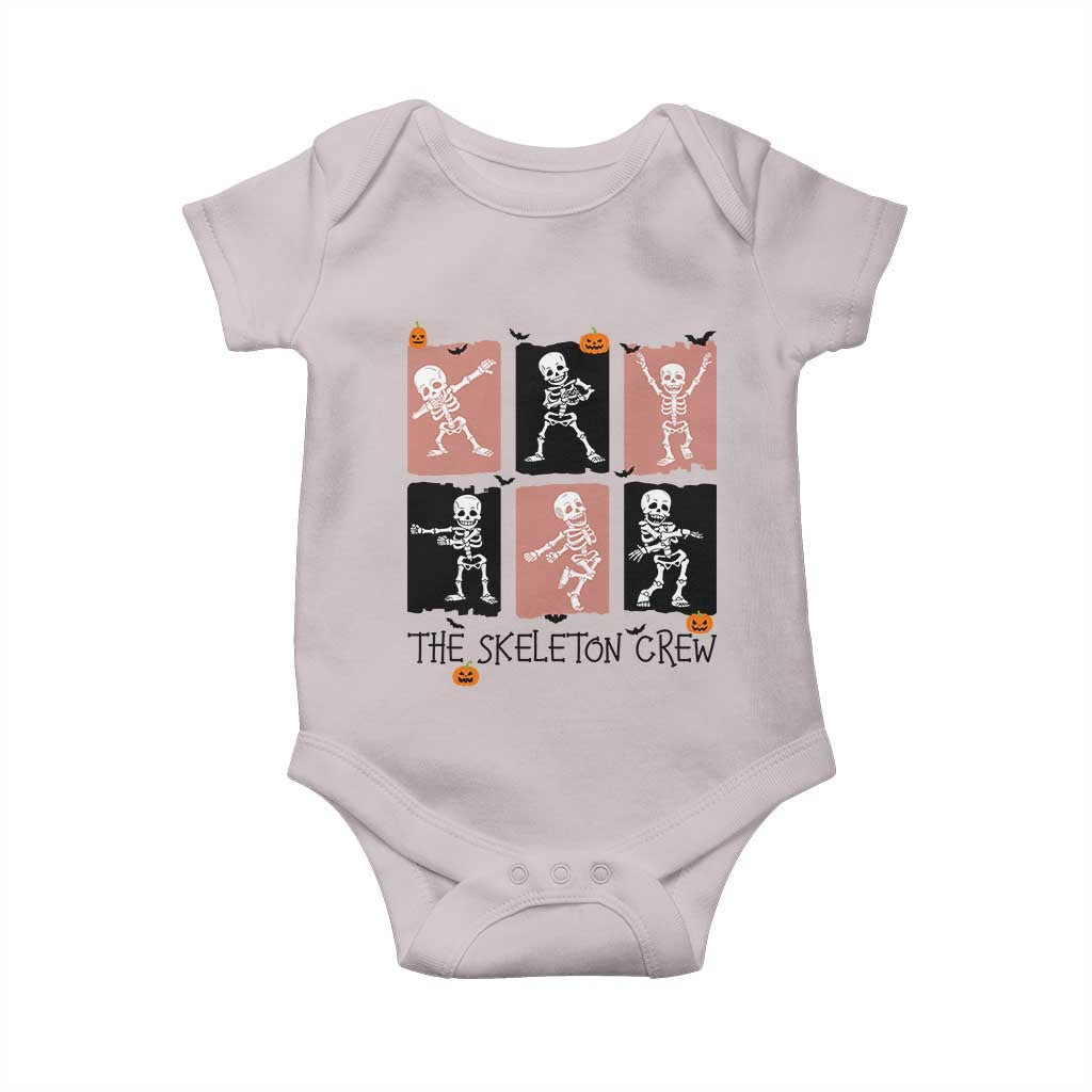Funny The Skeleton Crew Baby Onesie Dancing Skeletons Halloween For Boys Girl Kids - Wonder Print Shop