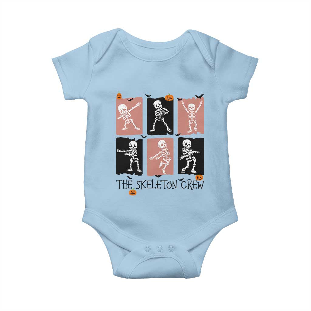Funny The Skeleton Crew Baby Onesie Dancing Skeletons Halloween For Boys Girl Kids - Wonder Print Shop