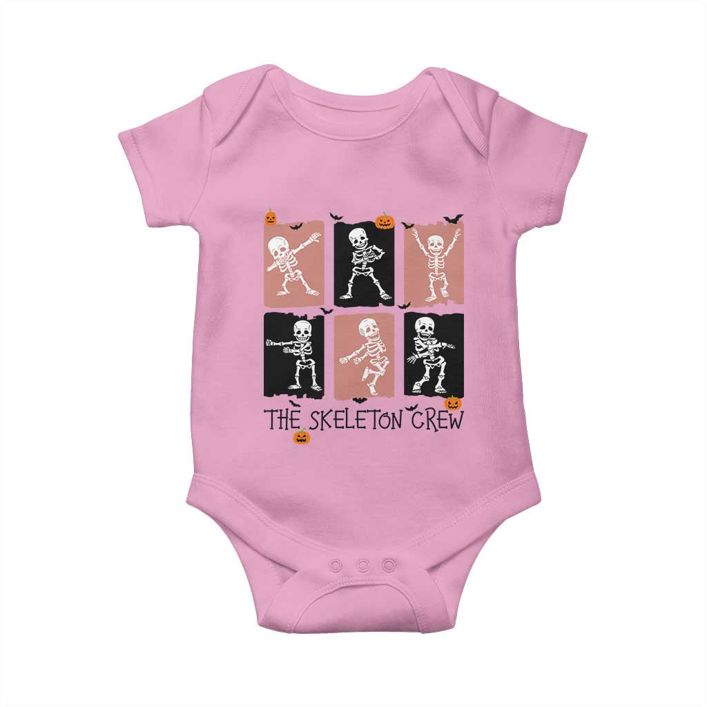 Funny The Skeleton Crew Baby Onesie Dancing Skeletons Halloween For Boys Girl Kids - Wonder Print Shop
