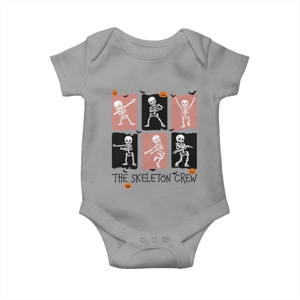 Funny The Skeleton Crew Baby Onesie Dancing Skeletons Halloween For Boys Girl Kids - Wonder Print Shop