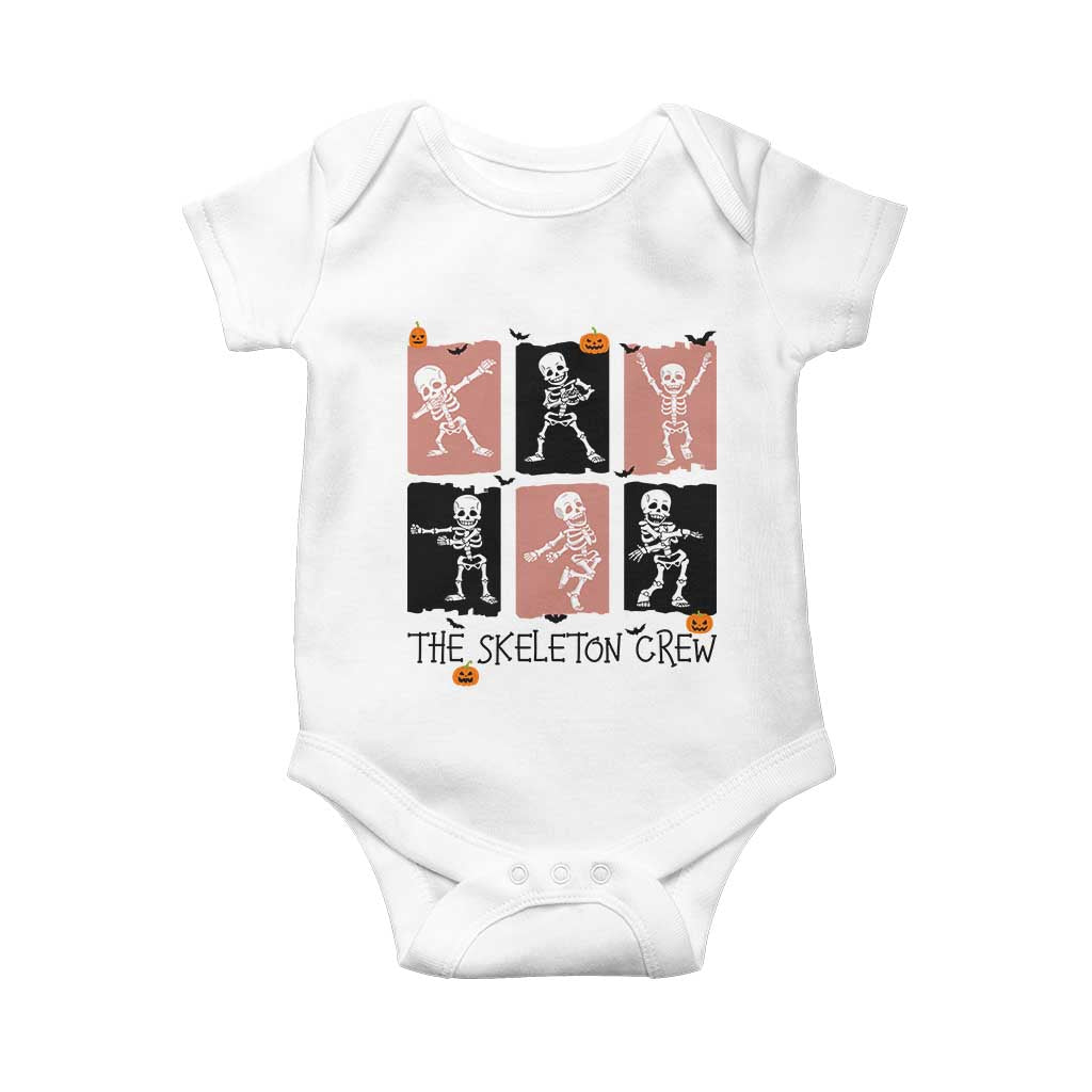 Funny The Skeleton Crew Baby Onesie Dancing Skeletons Halloween For Boys Girl Kids - Wonder Print Shop