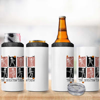 Funny The Skeleton Crew 4 in 1 Can Cooler Tumbler Dancing Skeletons Halloween For Boys Girl Kids