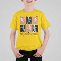 Funny The Skeleton Crew T Shirt For Kid Dancing Skeletons Halloween For Boys Girl Kids - Wonder Print Shop