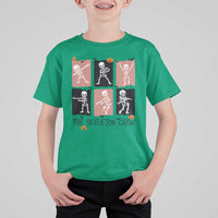Funny The Skeleton Crew T Shirt For Kid Dancing Skeletons Halloween For Boys Girl Kids - Wonder Print Shop