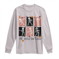 Funny The Skeleton Crew Long Sleeve Shirt Dancing Skeletons Halloween For Boys Girl Kids - Wonder Print Shop