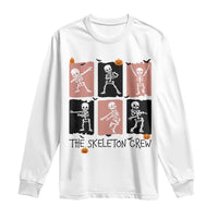 Funny The Skeleton Crew Long Sleeve Shirt Dancing Skeletons Halloween For Boys Girl Kids - Wonder Print Shop