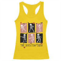 Funny The Skeleton Crew Racerback Tank Top Dancing Skeletons Halloween For Boys Girl Kids - Wonder Print Shop