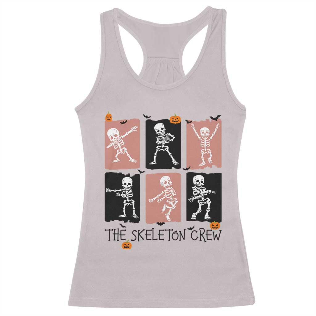 Funny The Skeleton Crew Racerback Tank Top Dancing Skeletons Halloween For Boys Girl Kids - Wonder Print Shop