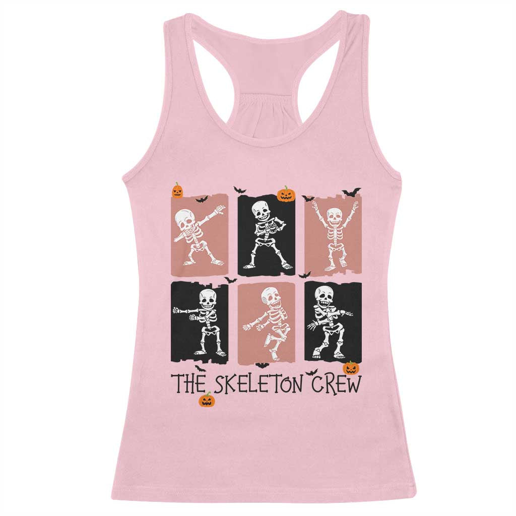 Funny The Skeleton Crew Racerback Tank Top Dancing Skeletons Halloween For Boys Girl Kids - Wonder Print Shop