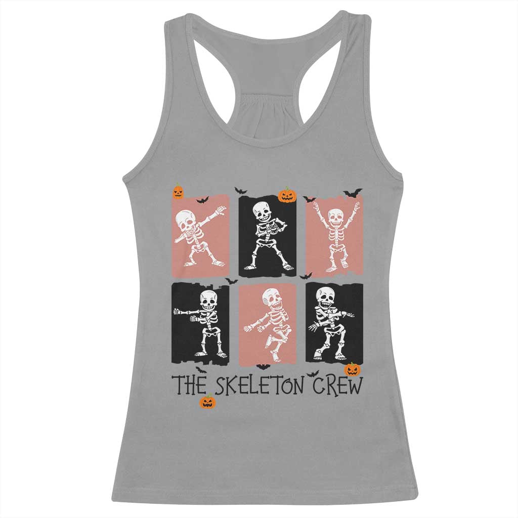 Funny The Skeleton Crew Racerback Tank Top Dancing Skeletons Halloween For Boys Girl Kids - Wonder Print Shop