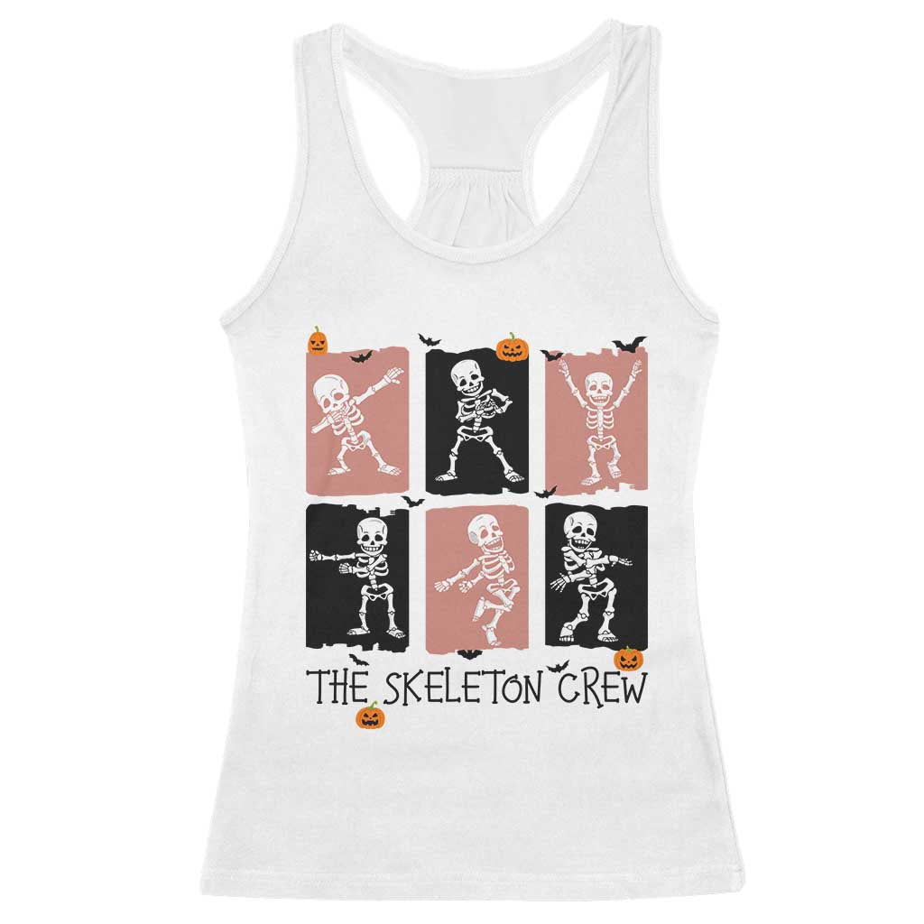 Funny The Skeleton Crew Racerback Tank Top Dancing Skeletons Halloween For Boys Girl Kids - Wonder Print Shop