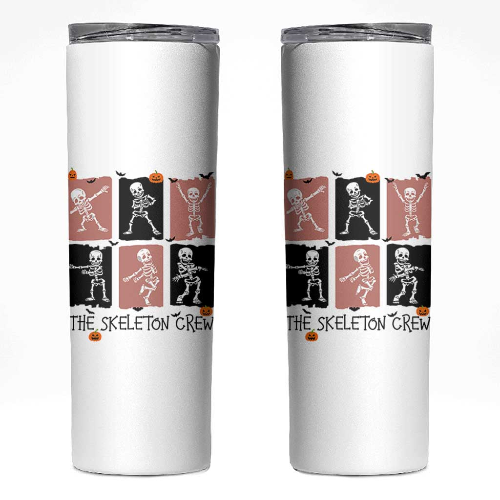 Funny The Skeleton Crew Skinny Tumbler Dancing Skeletons Halloween For Boys Girl Kids