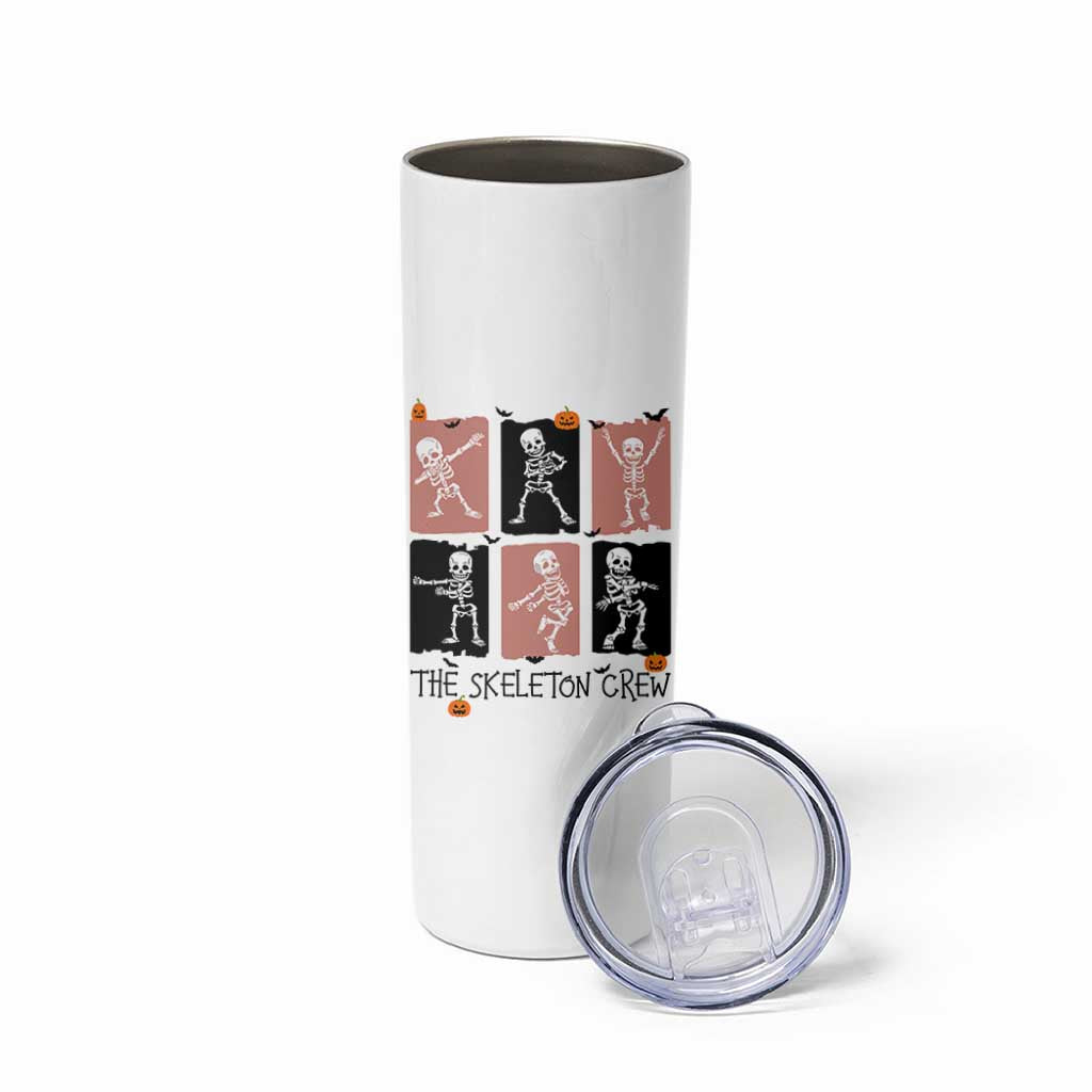Funny The Skeleton Crew Skinny Tumbler Dancing Skeletons Halloween For Boys Girl Kids