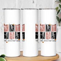 Funny The Skeleton Crew Skinny Tumbler Dancing Skeletons Halloween For Boys Girl Kids
