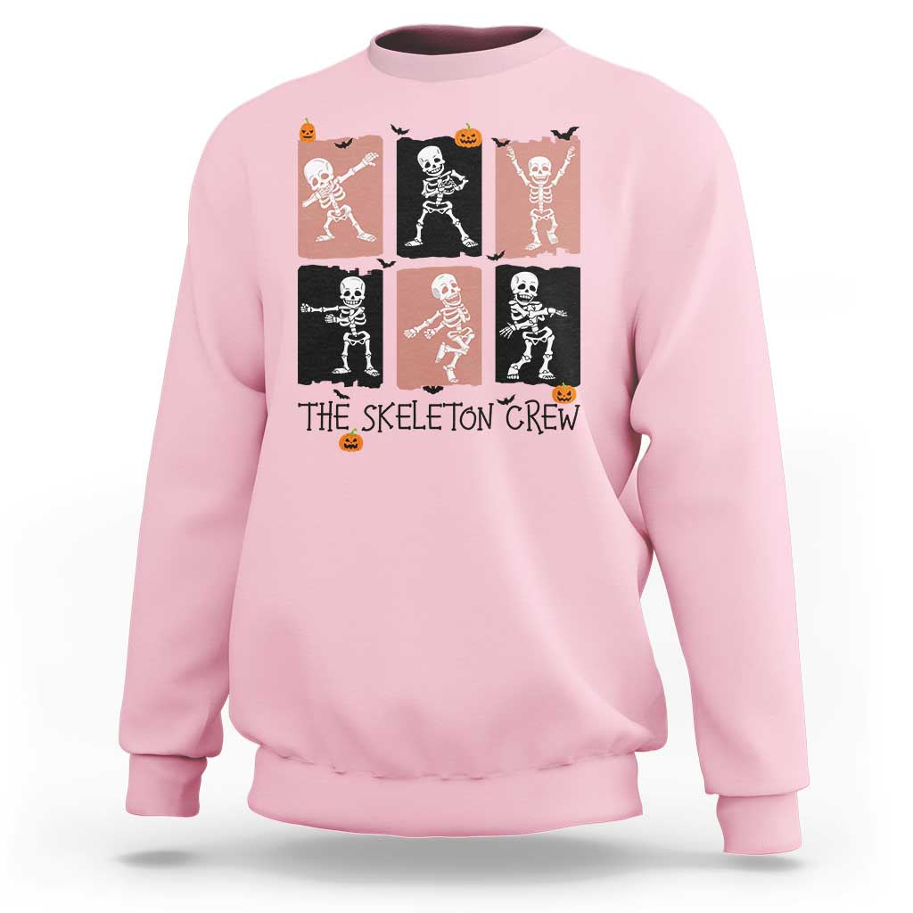 Funny The Skeleton Crew Sweatshirt Dancing Skeletons Halloween For Boys Girl Kids - Wonder Print Shop