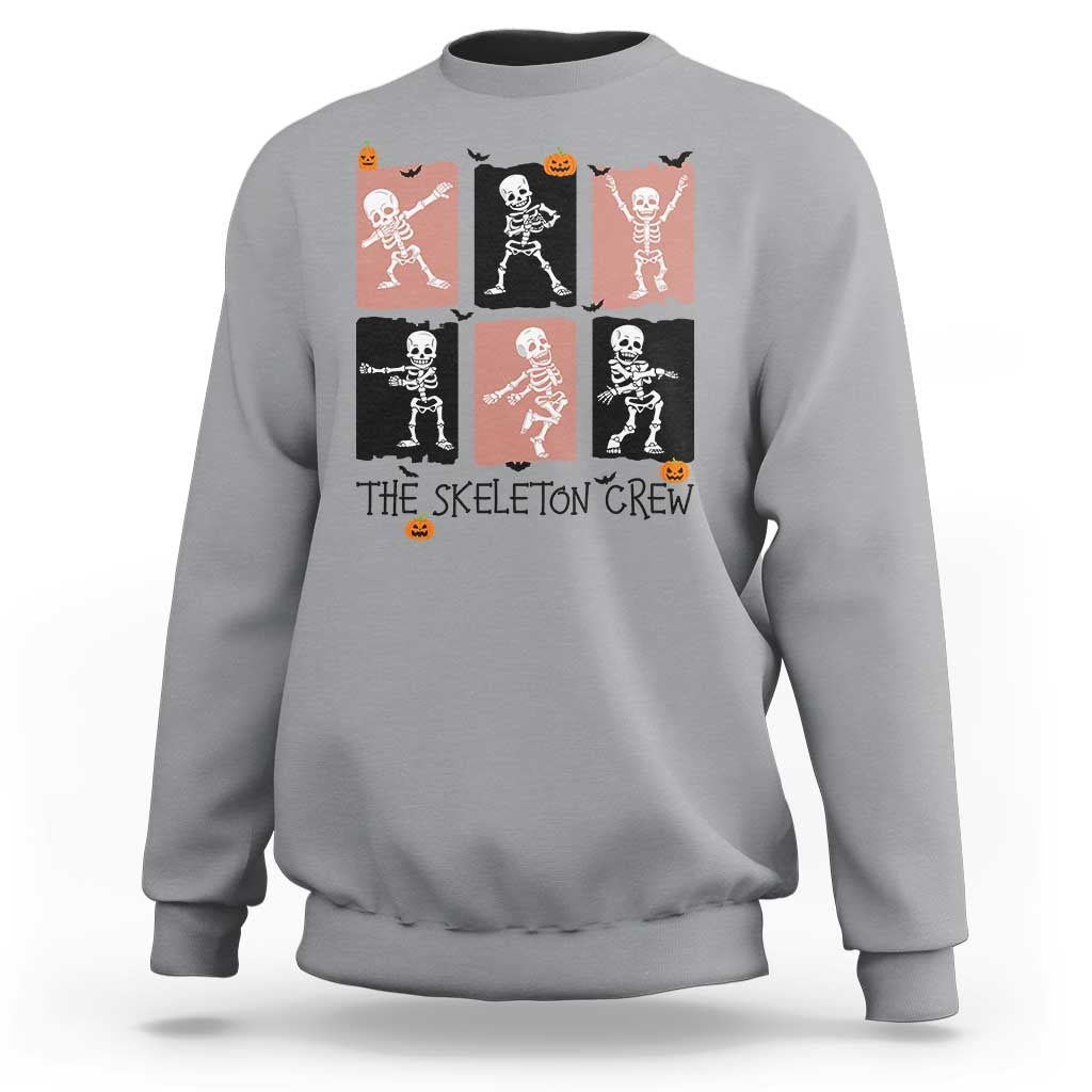 Funny The Skeleton Crew Sweatshirt Dancing Skeletons Halloween For Boys Girl Kids - Wonder Print Shop