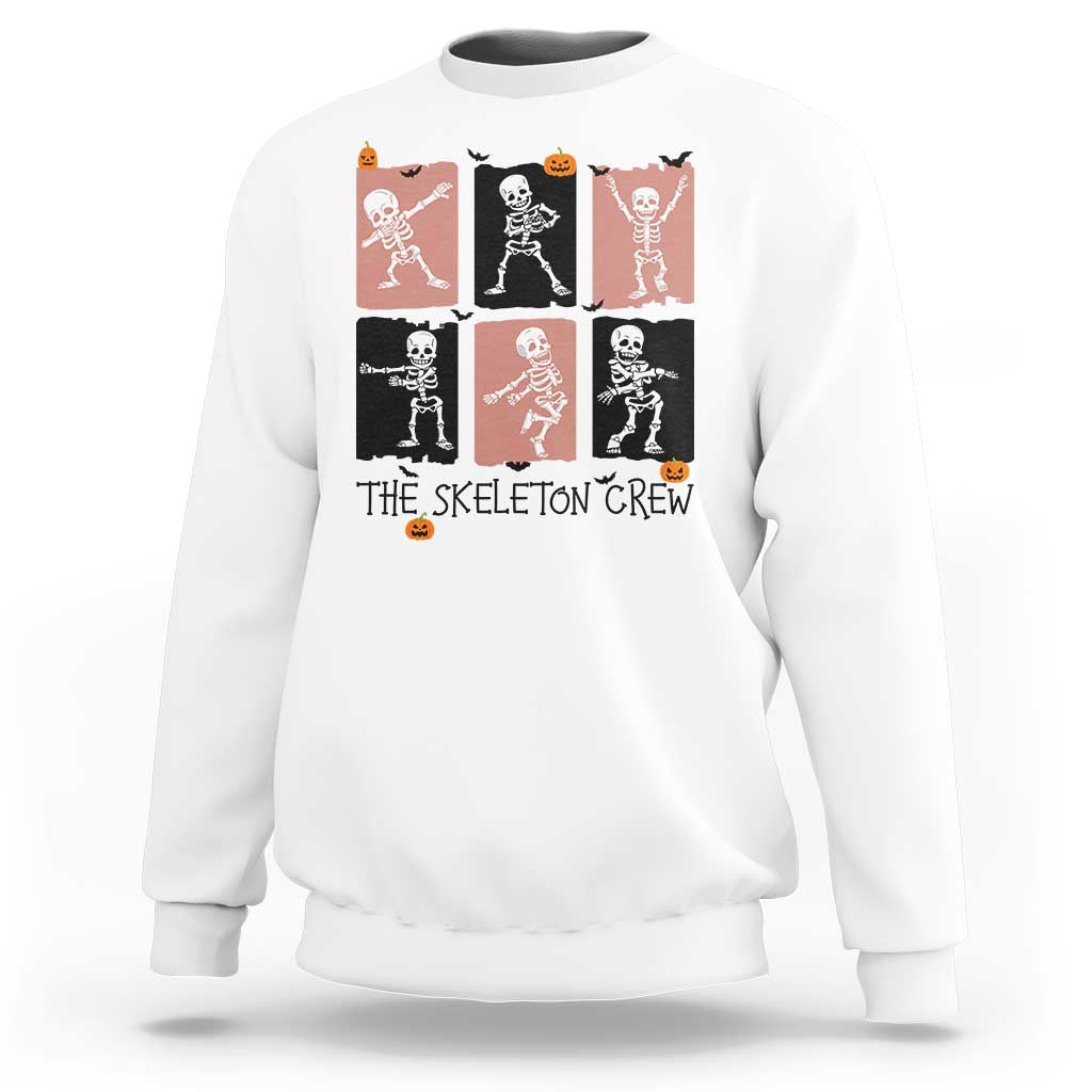 Funny The Skeleton Crew Sweatshirt Dancing Skeletons Halloween For Boys Girl Kids - Wonder Print Shop