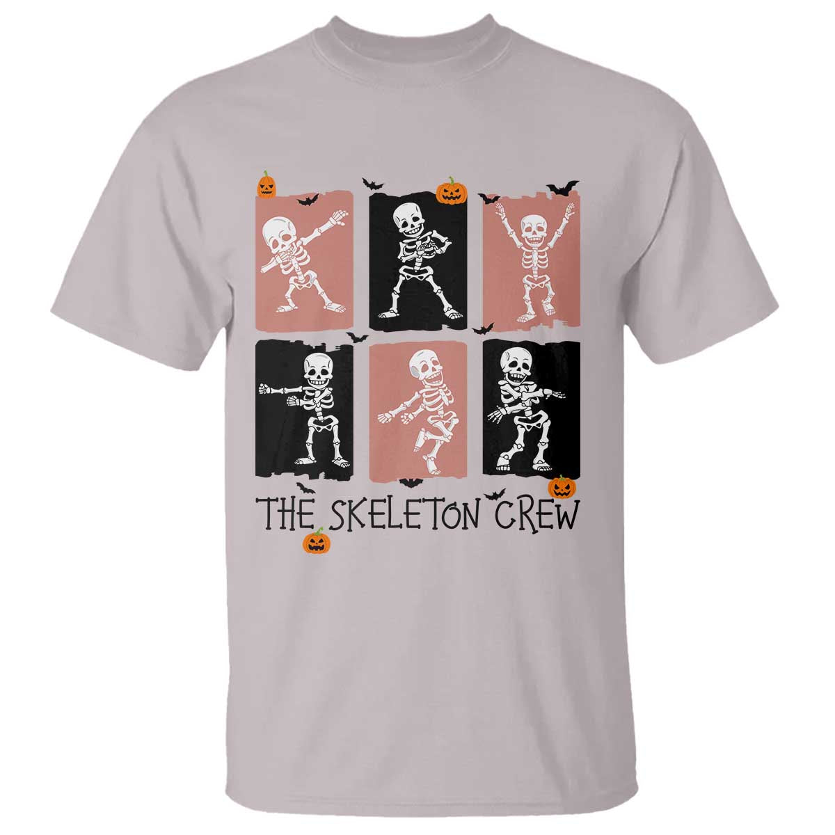 Funny The Skeleton Crew T Shirt Dancing Skeletons Halloween For Boys Girl Kids - Wonder Print Shop