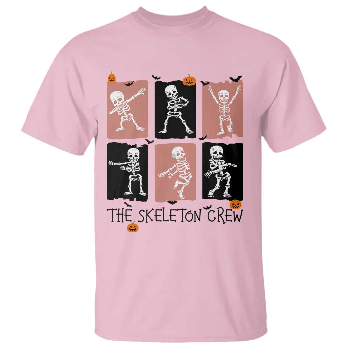 Funny The Skeleton Crew T Shirt Dancing Skeletons Halloween For Boys Girl Kids - Wonder Print Shop