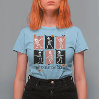 Funny The Skeleton Crew T Shirt For Women Dancing Skeletons Halloween For Boys Girl Kids - Wonder Print Shop
